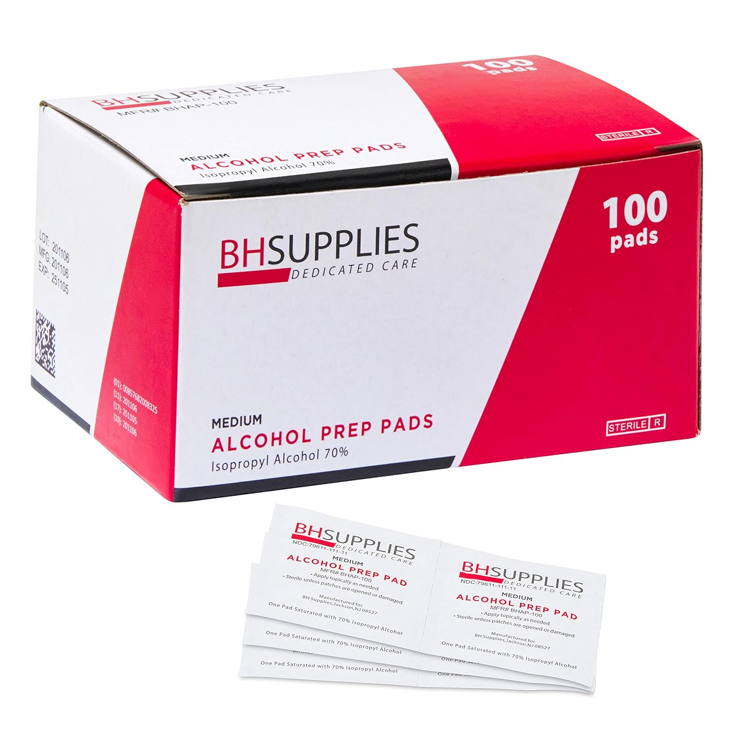 Alcohol Prep Pads 100ct