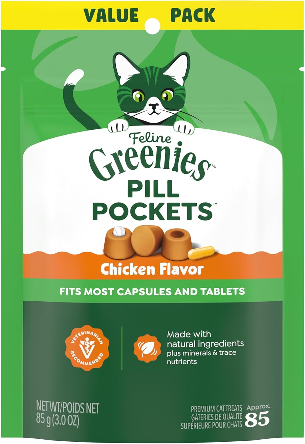Greenies Feline Pill Pockets, Chicken Flavor