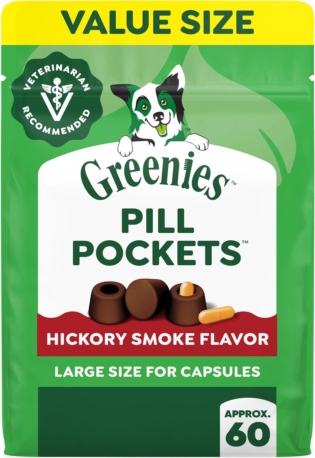 Greenies Pill Pockets, Dogs (Hickory Smoke)